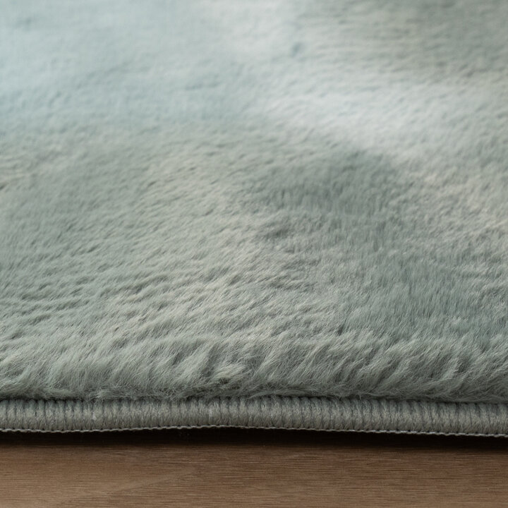 Tapis rond à poils courts - Cozy Vert - 5