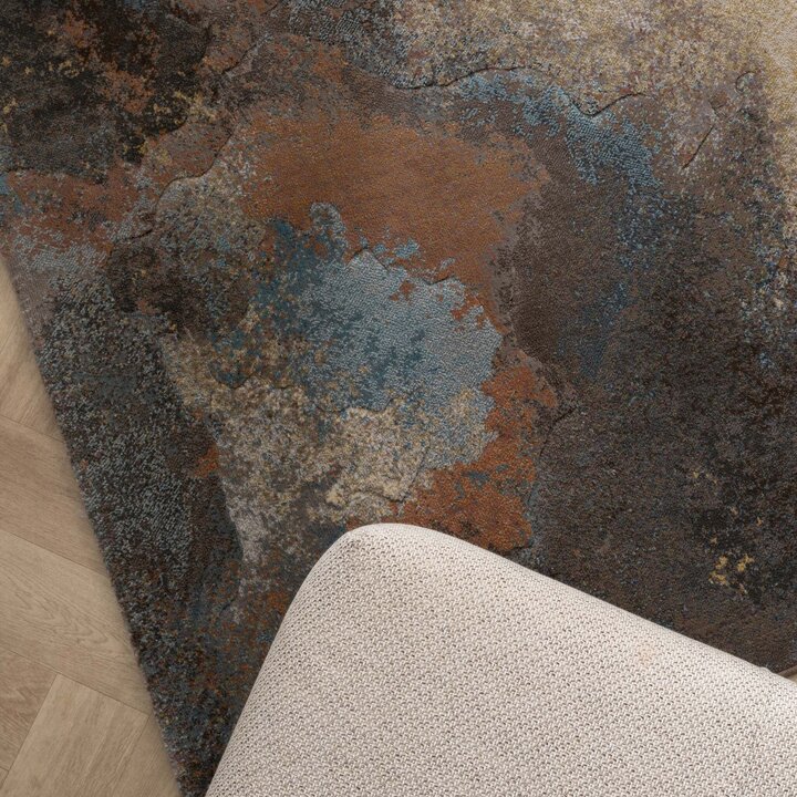 Tapis d'extérieur Kelim - Raphael Bleu/Terra - 2