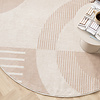 Tapis rétro intérieur et extérieur - Aurora Shapes Beige - thumbnail 2