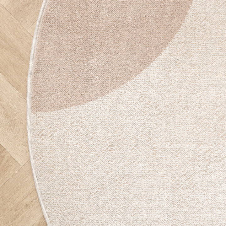 Tapis rétro intérieur et extérieur - Aurora Shapes Beige - 4