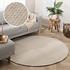 Tapis en laine rond - Bliss Crème/Blanc - thumbnail