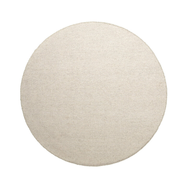 Tapis en laine rond - Bliss Crème/Blanc - 1