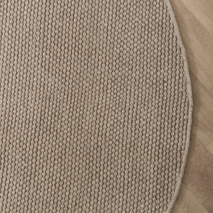 Tapis en laine rond - Bliss Beige/Marron - 5