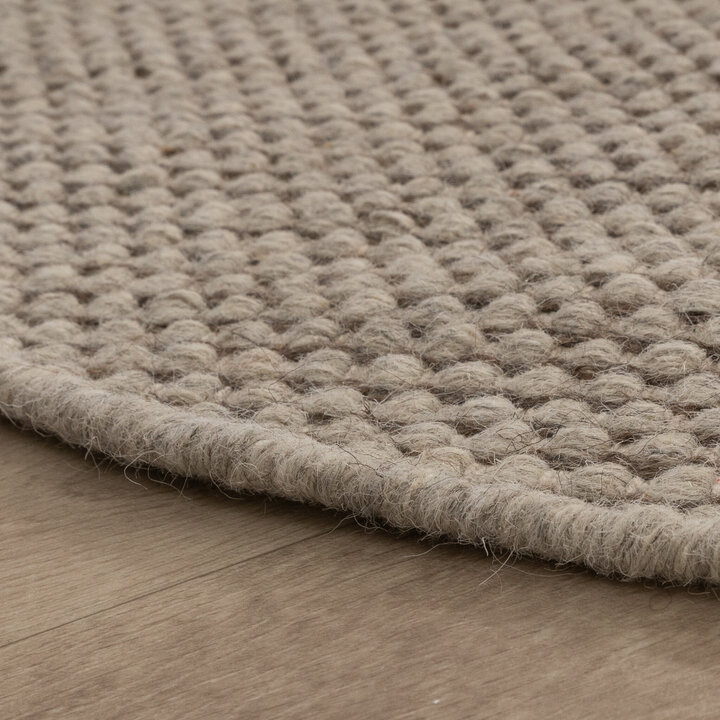 Tapis en laine rond - Bliss Beige/Marron - 6