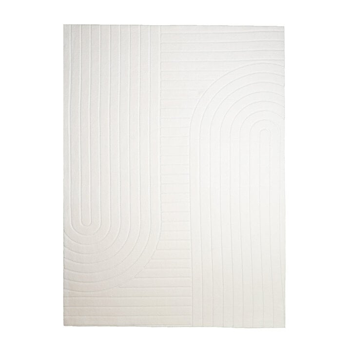 Tapis moderne intérieur et extérieur - Charm Arches Blanc - 1