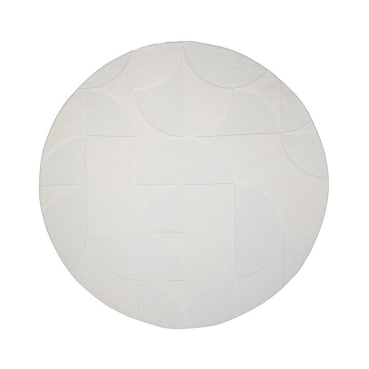 Tapis marbré - Charm Circles Blanc - 1