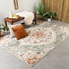 Tapis ovale à poils longs - Santo Mandala Vert Olive - thumbnail