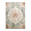 Tapis ovale à poils longs - Santo Mandala Vert Olive - thumbnail 1