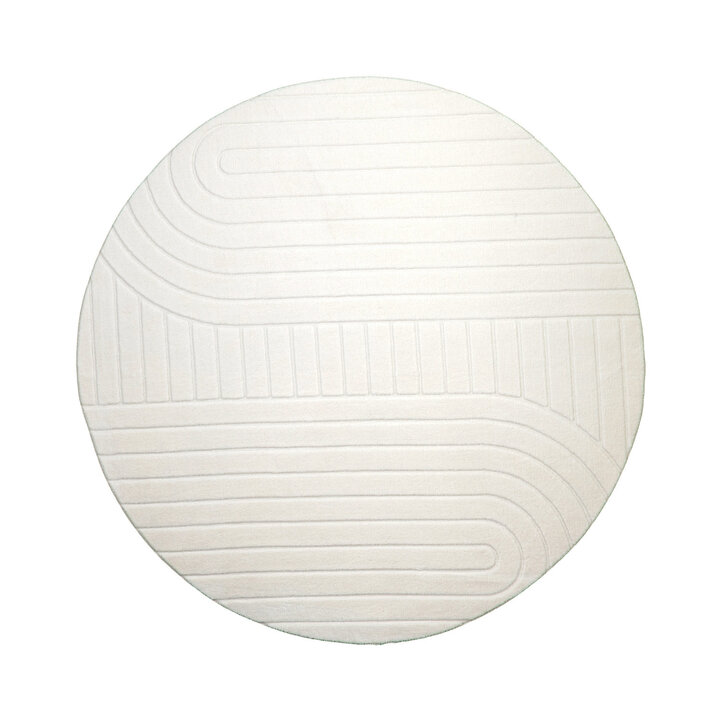 Tapis marbré - Charm Arches Blanc - 1
