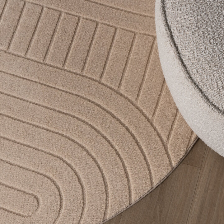 Tapis marbré - Charm Arches Beige - 3