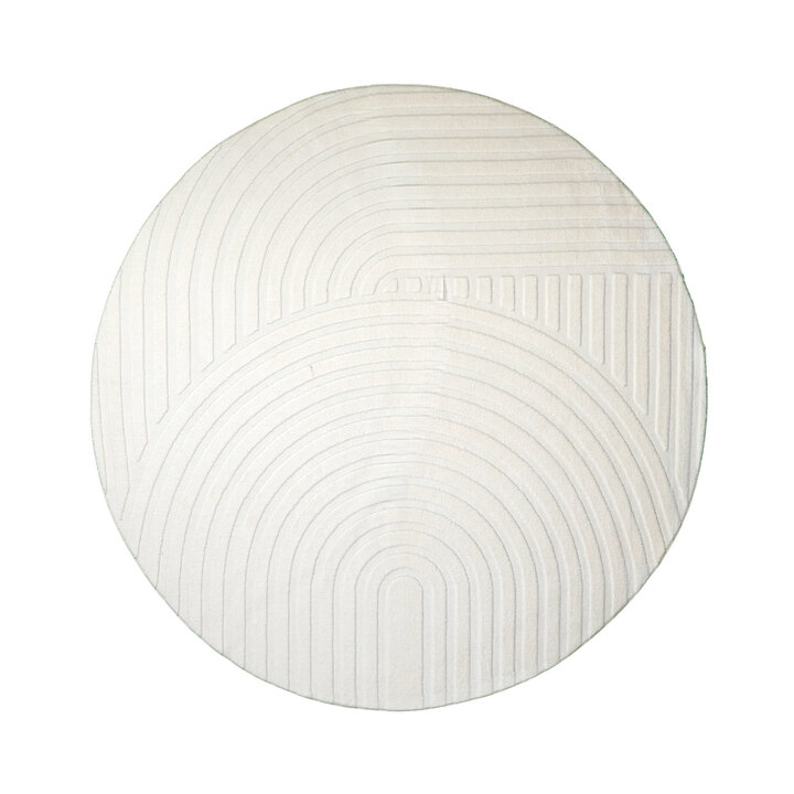 Tapis marbré - Charm Curves Blanc - 1