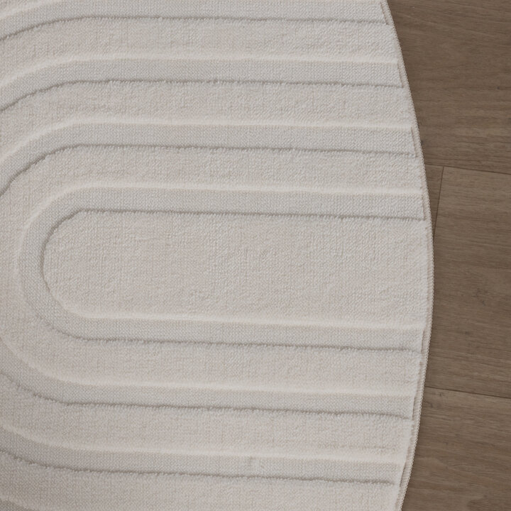 Tapis marbré - Charm Curves Blanc - 5