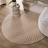 Tapis marbré - Charm Curves Beige - thumbnail