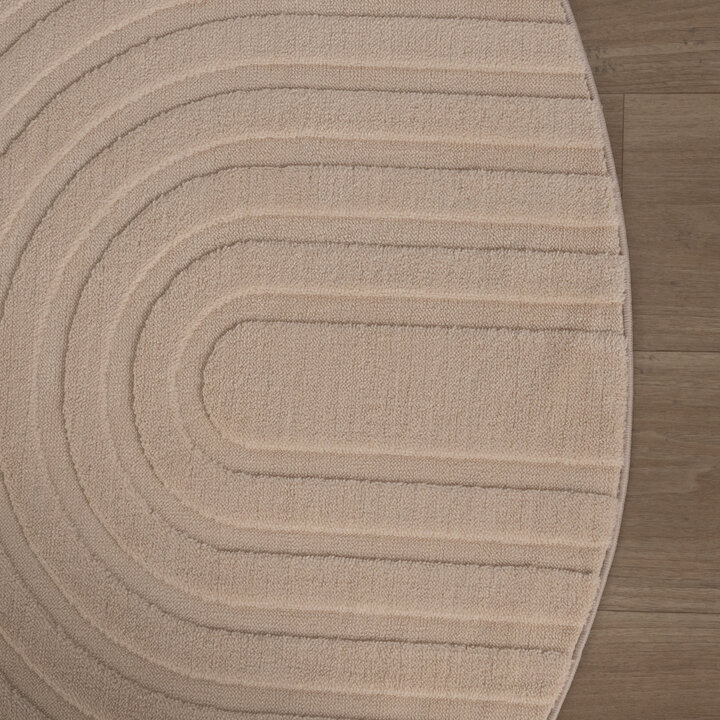 Tapis marbré - Charm Curves Beige - 5