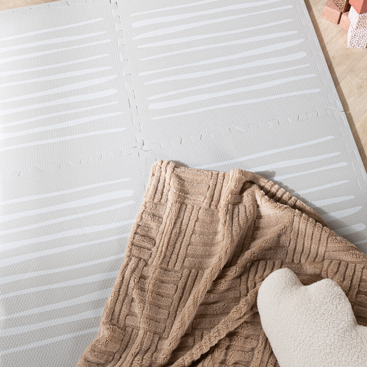 Tapis pour chambre d'enfants - Alfie Stripes Gris - 2