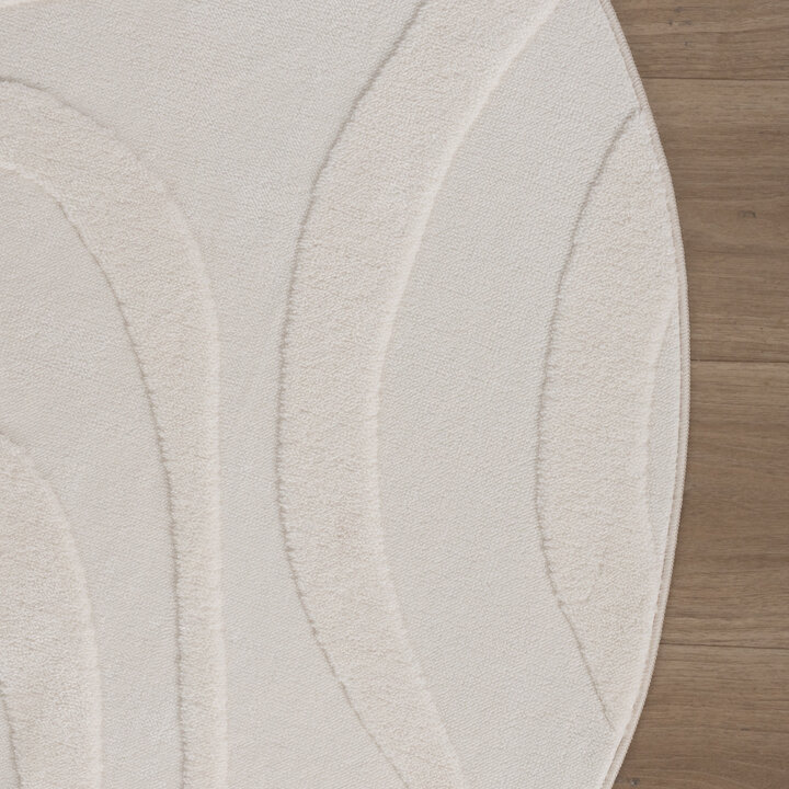 Tapis marbré - Charm Shapes Blanc - 5