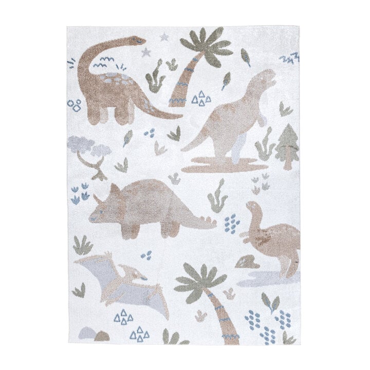 Tapis pour enfants lavable - Mace Dino Crème - 1