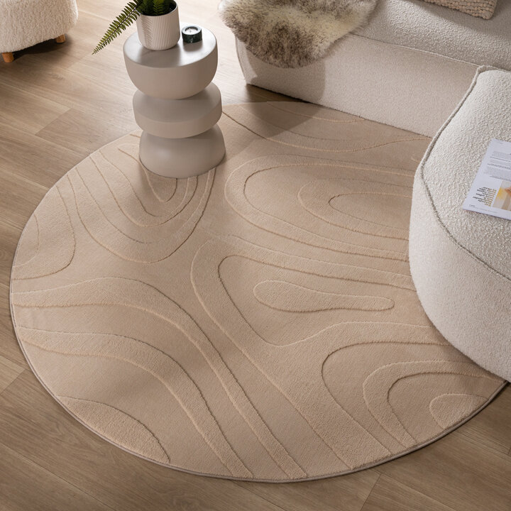 Tapis marbré - Charm Shapes Beige