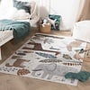 Tapis pour enfants lavable - Mace Animals Crème - thumbnail