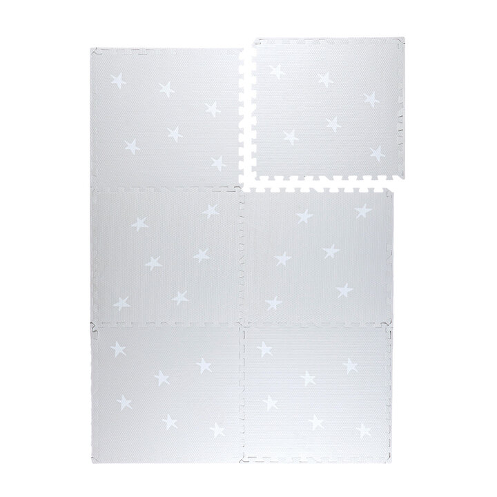 Tapis pour chambre d'enfants - Alfie Stars Gris - 1
