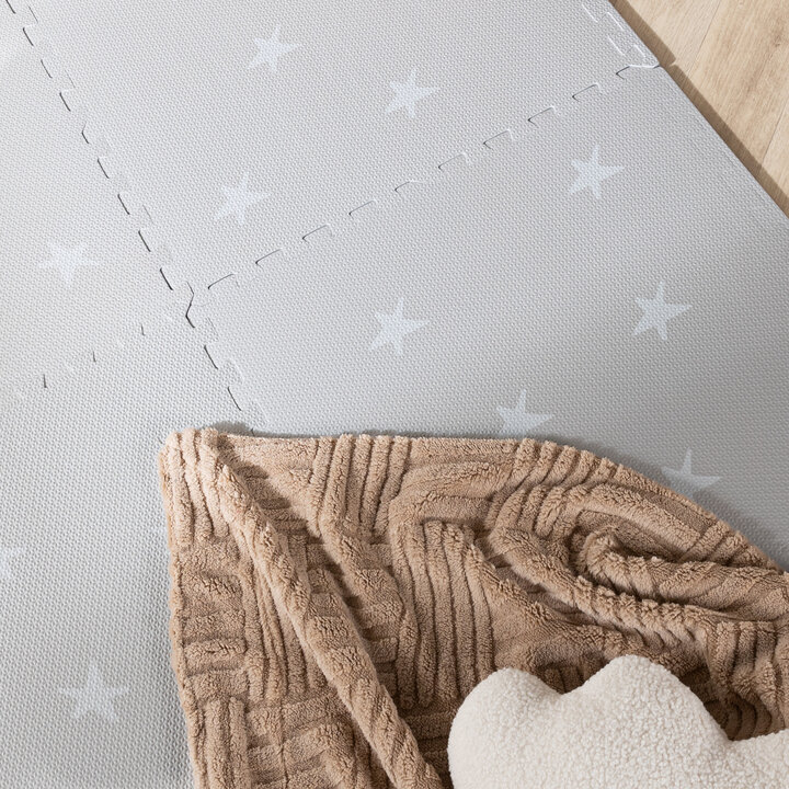Tapis pour chambre d'enfants - Alfie Stars Gris - 2