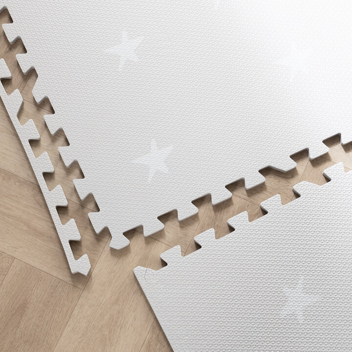 Tapis pour chambre d'enfants - Alfie Stars Gris - 5