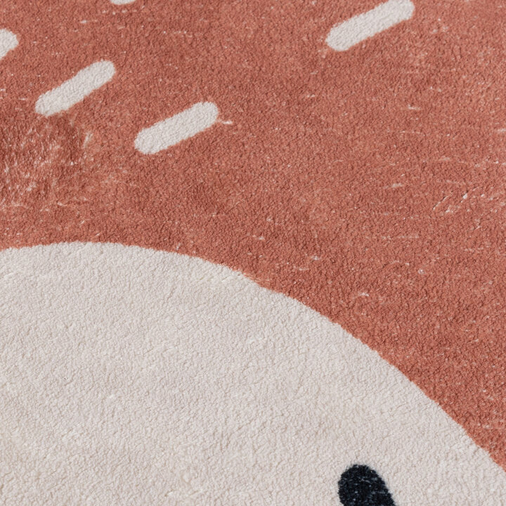 Tapis rond rétro - Sammy Fox Orange - 3