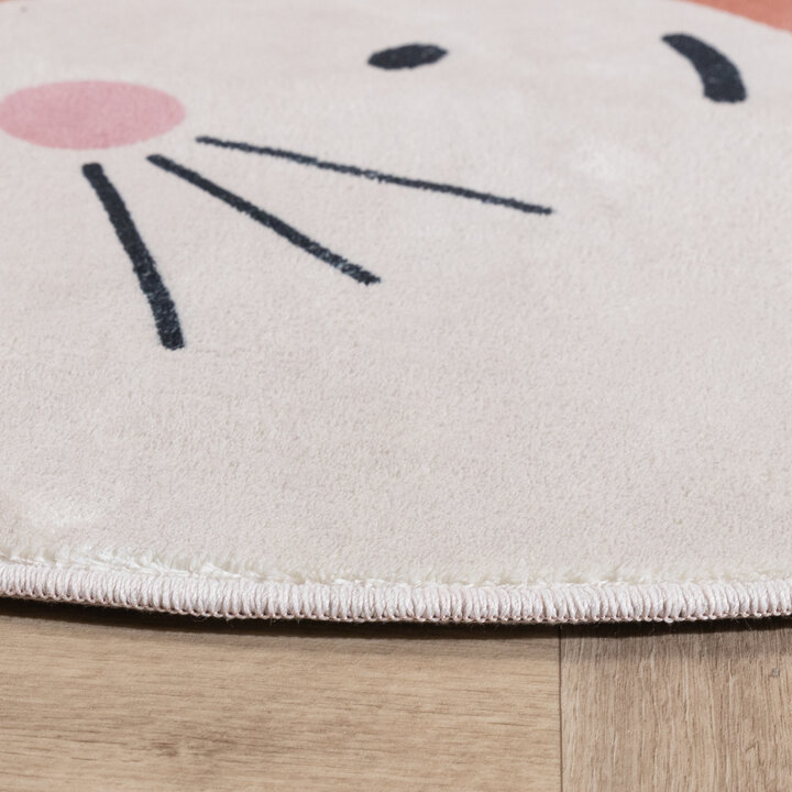 Tapis rond rétro - Sammy Fox Orange - 5
