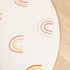 Tapis rond rétro - Evi Rainbow Multicolore - thumbnail 4