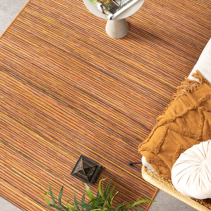 Tapis scandinave rond - Torres Orange/Mélangé - 3