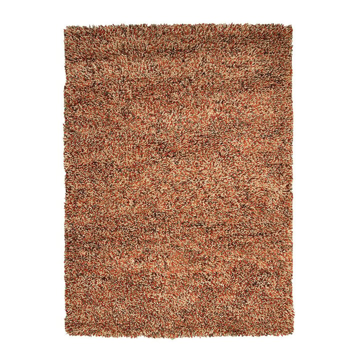 Tapis en laine à poils longs - Elin Rouge/Terracotta - 1