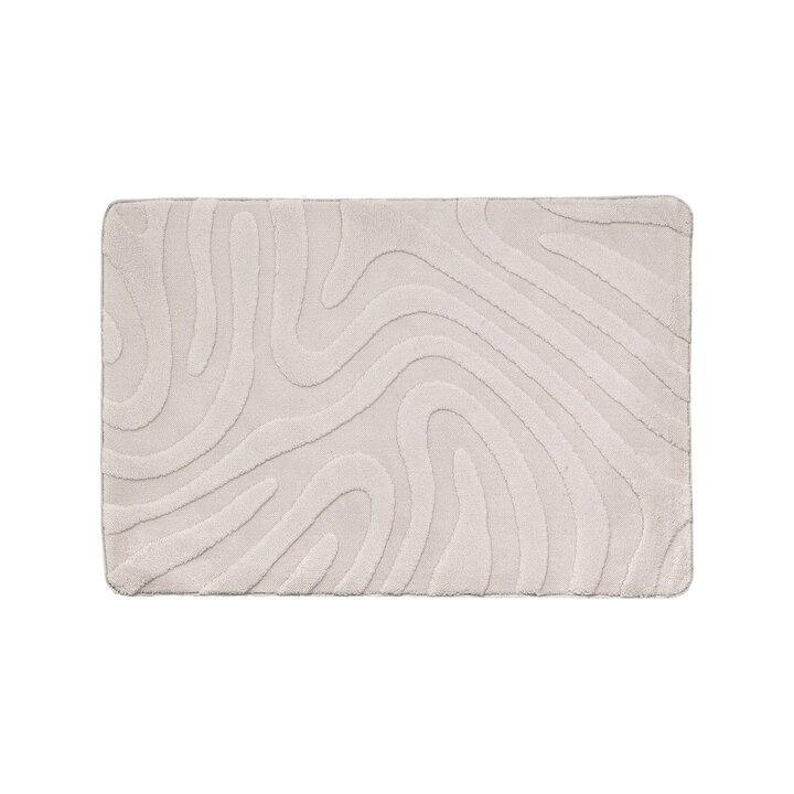 Tapis d'extérieur rond à fleurs - Cassie Shapes Taupe