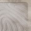 Tapis d'extérieur rond à fleurs - Cassie Shapes Taupe - thumbnail 3
