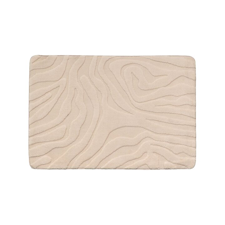 Tapis d'extérieur rond à fleurs - Cassie Zebra Beige
