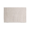Tapis d'extérieur rond à fleurs - Cassie Arches Taupe - thumbnail