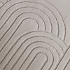 Tapis d'extérieur rond à fleurs - Cassie Arches Taupe - thumbnail 2