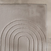 Tapis d'extérieur rond à fleurs - Cassie Arches Taupe - thumbnail 3