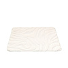 Tapis d'extérieur rond à fleurs - Cassie Zebra Blanc - thumbnail 1
