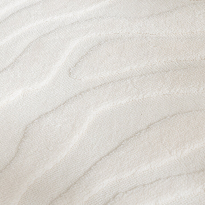 Tapis d'extérieur rond à fleurs - Cassie Zebra Blanc - 2