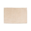 Tapis d'extérieur rond à fleurs - Cassie Arches Beige - thumbnail