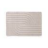 Tapis d'extérieur rond à fleurs - Cassie Curves Taupe - thumbnail