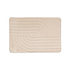 Tapis d'extérieur rond à fleurs - Cassie Curves Beige - thumbnail