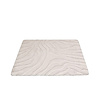 Tapis d'extérieur rond à fleurs - Cassie Zebra Taupe - thumbnail 1