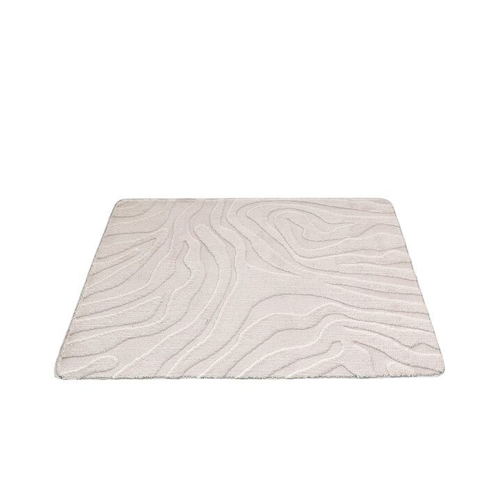 Tapis d'extérieur rond à fleurs - Cassie Zebra Taupe - 1