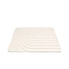 Tapis d'extérieur rond à fleurs - Cassie Curves Blanc - thumbnail 1