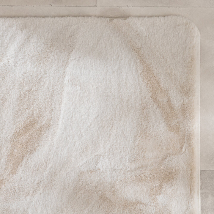 Tapis d'extérieur rond à fleurs - Cody Crème - 3