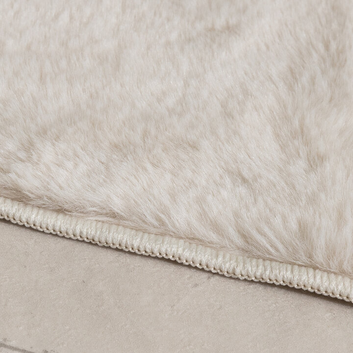 Tapis d'extérieur rond à fleurs - Cody Crème - 4