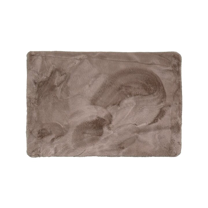 Tapis d'extérieur rond à fleurs - Cody Taupe