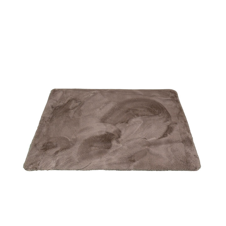 Tapis d'extérieur rond à fleurs - Cody Taupe - 1