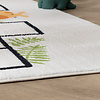 Tapis d'extérieur à fleurs - Ruby Giraffe Crème - thumbnail 5